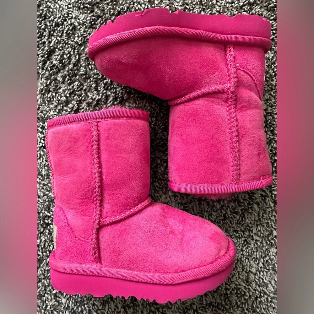 Like Brand New UGG Classic Pink Boot Toddler Size 6